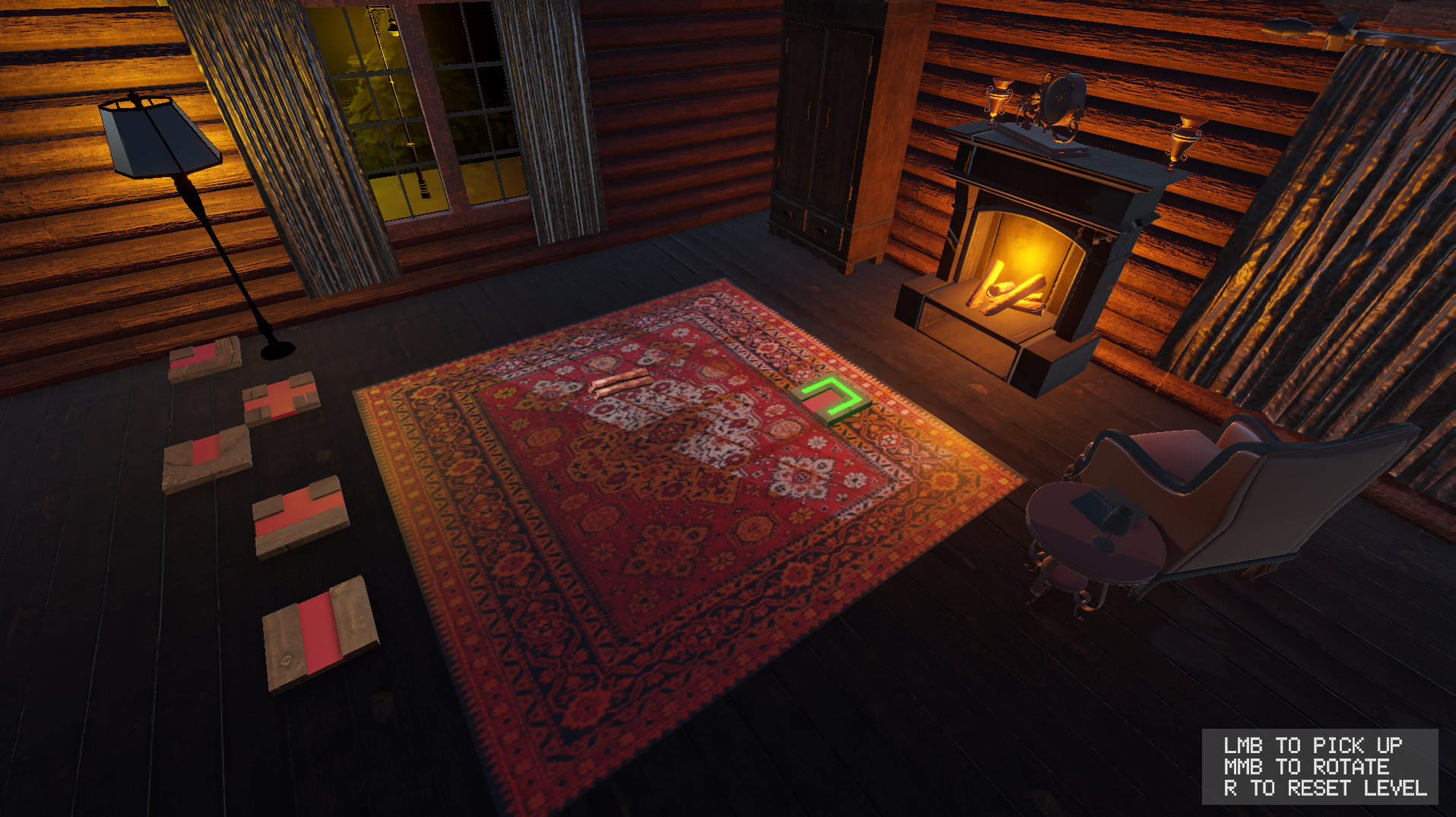 A screenshot of the upgraded carpet.