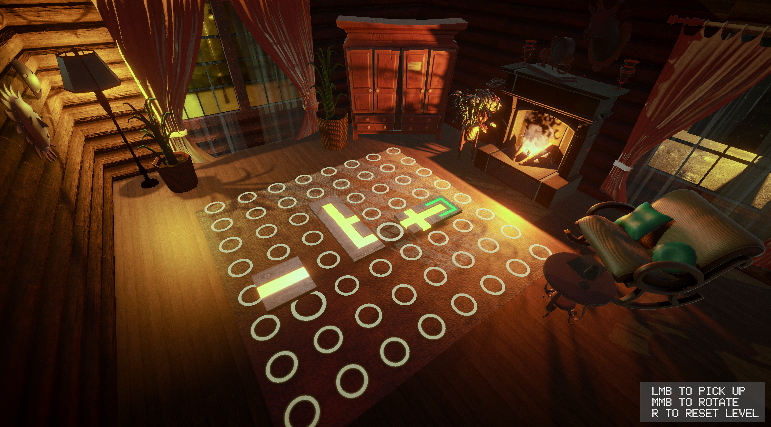 A screenshot of the final level of this iteration.